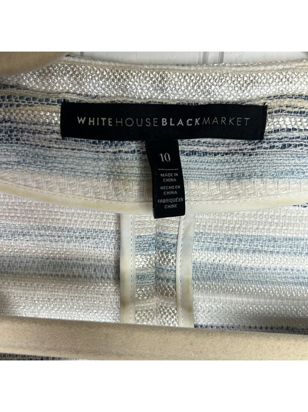 White House Black Market Crop Jacket Size 10 - Picture 4 of 9